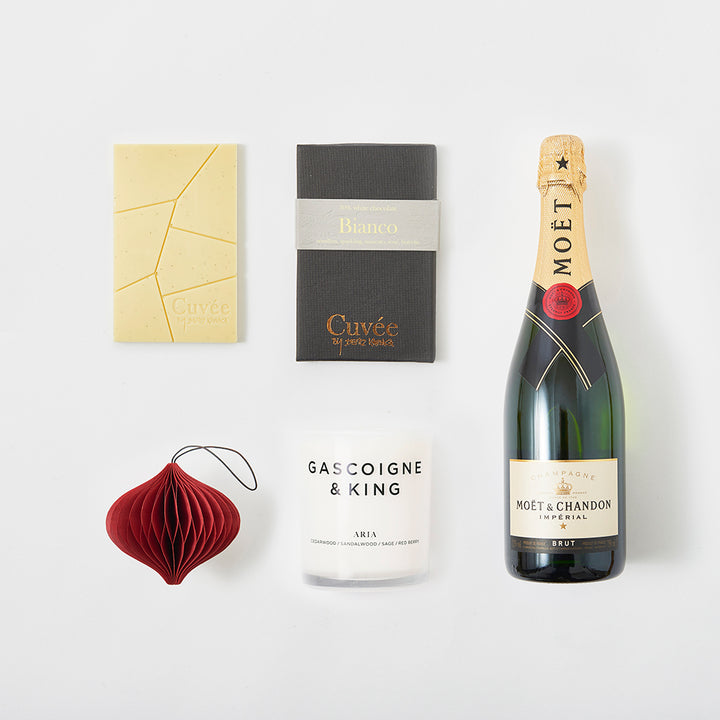 Christmas Cheer Tube with Moet Champagne